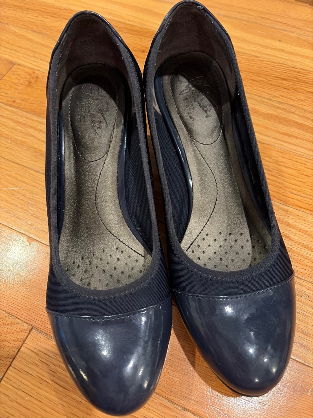 Life Stride Navy Wedges